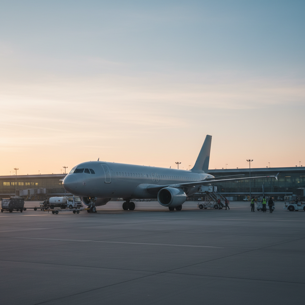 Passagerarplan på flygplats — flygbolaget easyJet