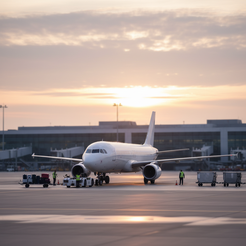 Passagerarplan på flygplats — flygbolaget KLM