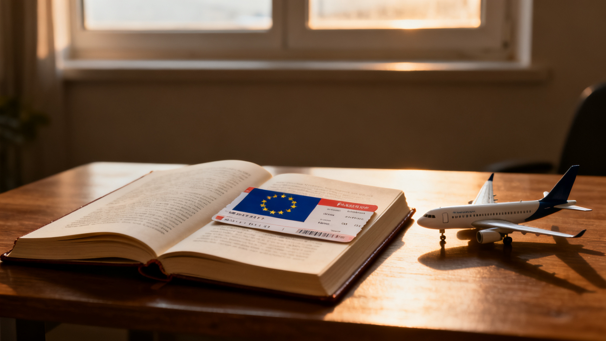 Passagerarrättigheter — bok med EU-flagga